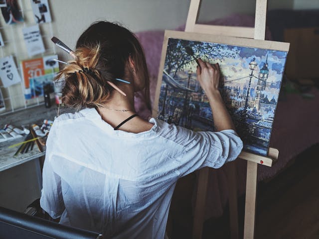 Tranquility Under the Bodhi Tree Canvas Wall Art - Image 4